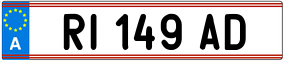 Trailer License Plate